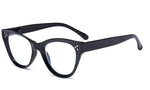 Eyekepper Large Cateye Design Reading Glasses Oversized Readers for Women Reading - Black +1.75