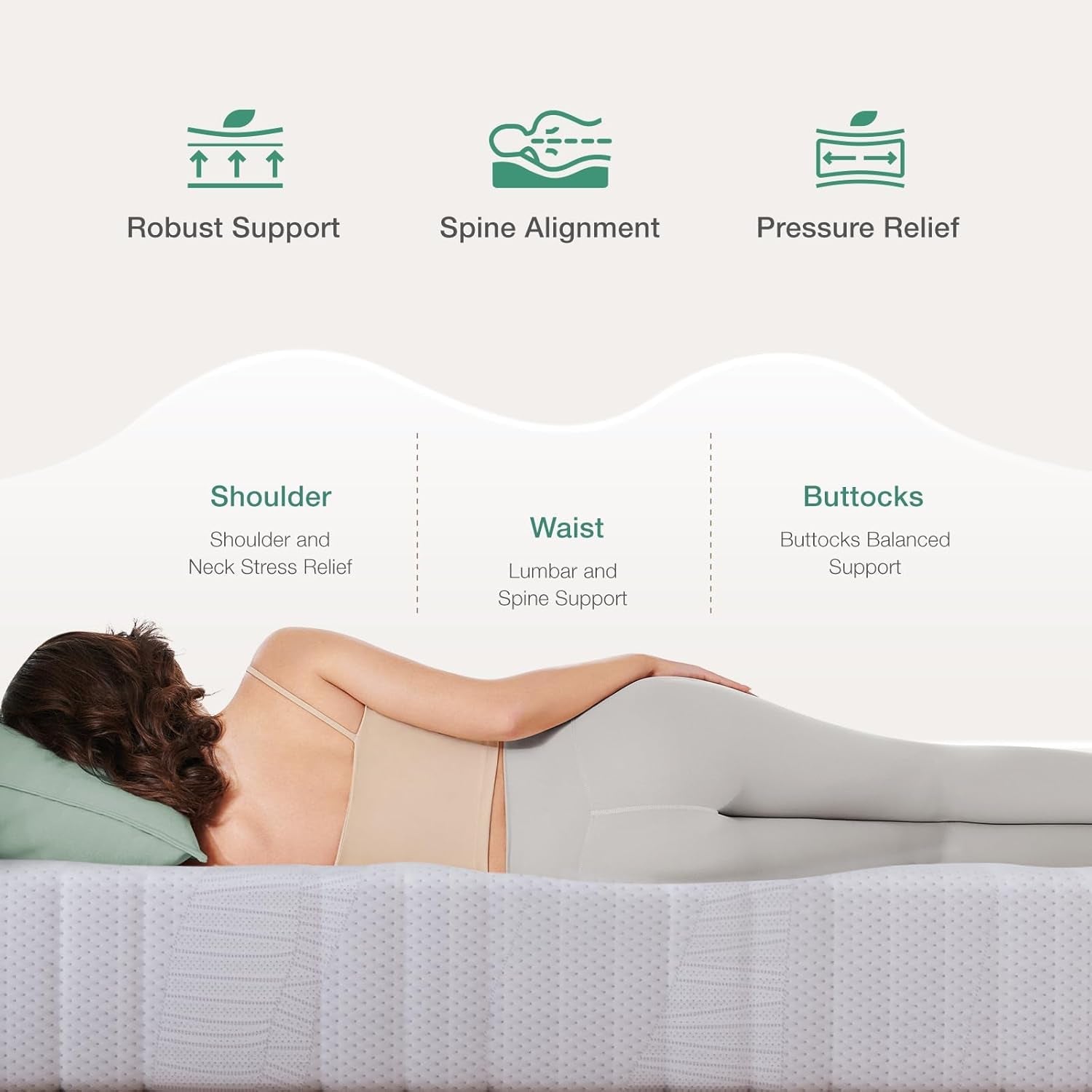Cooling Gel Twin Memory Foam Mattress Medium Firm Comfort