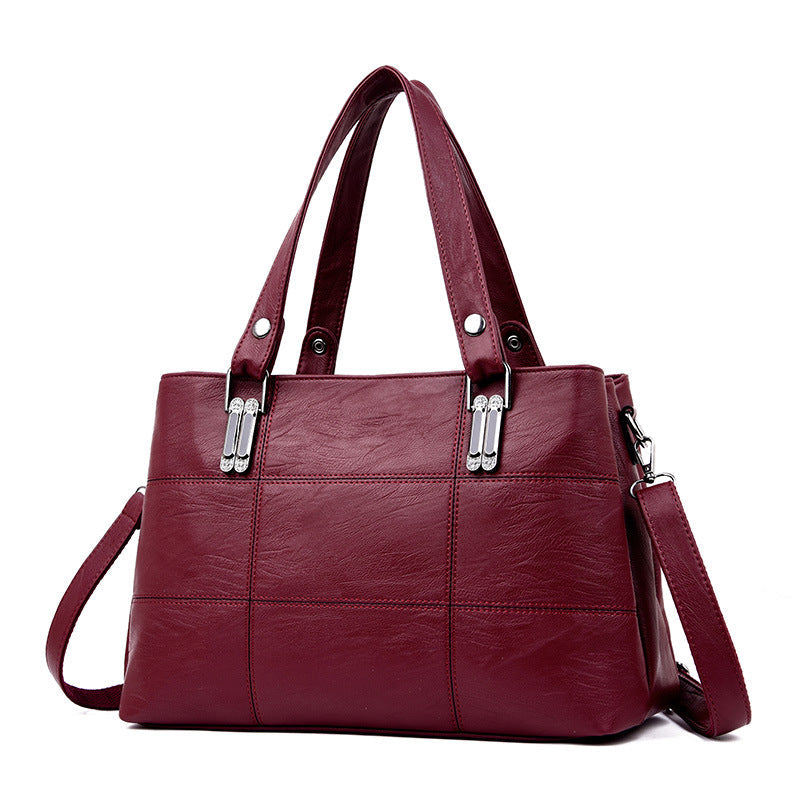 Ladies European And American Style Fashion Stitching Bag
