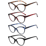 Eyekepper 4-pack Reading Glasses for Women Cateye Readers +2.00
