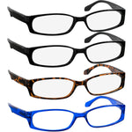TruVision Readers Reading Glasses - 9503H -2Black-Tortoise-Blue-2.00