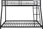 Heavy Duty Twin Over Full Metal Floor Bunk Bed With Ladder