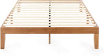 Queen Solid Pine Platform Bed With Slats No Box Spring