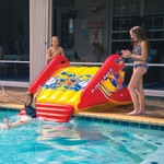 WOW Sports Slide N Smile Inflatable Pool Slide with Sprinklers for