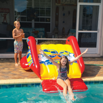 WOW Sports Slide N Smile Inflatable Pool Slide with Sprinklers for