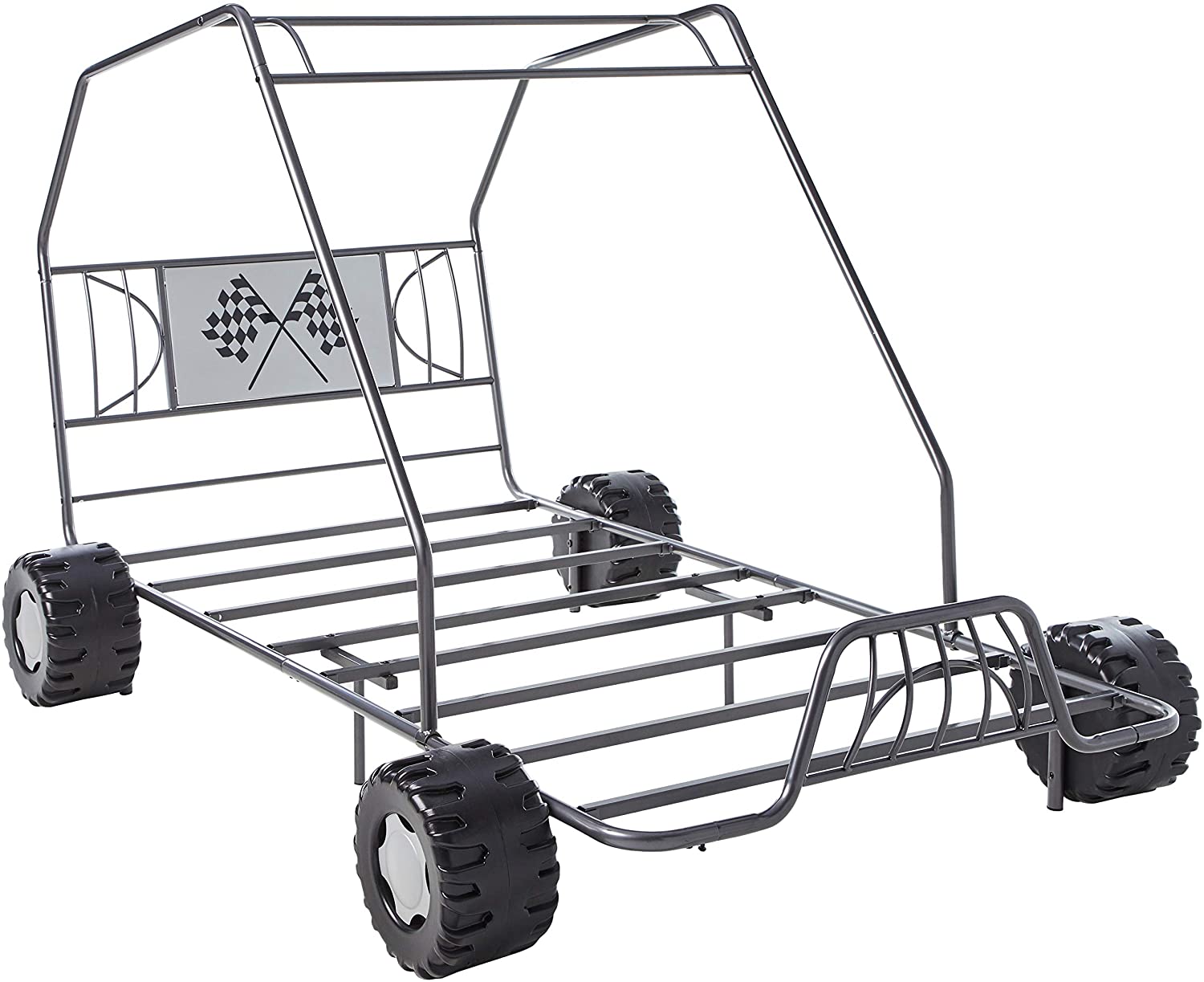 84inches X 56inches X 51inches Twin Gunmetal Go Kart Bed