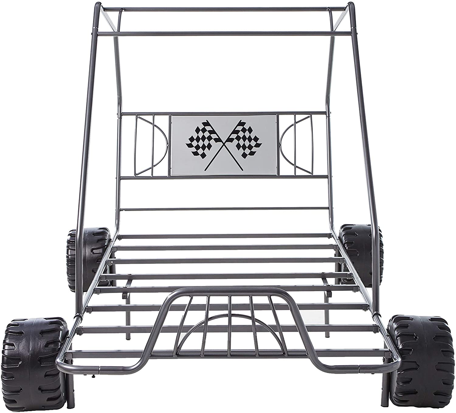 84inches X 56inches X 51inches Twin Gunmetal Go Kart Bed