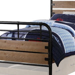 79inches X 41inches X 52inches Antique Oak Twin Bed