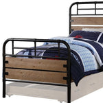 79inches X 41inches X 52inches Antique Oak Twin Bed