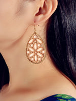Ladies Jewellery Pink Green Acrylic Flower Water Drop Good Quality