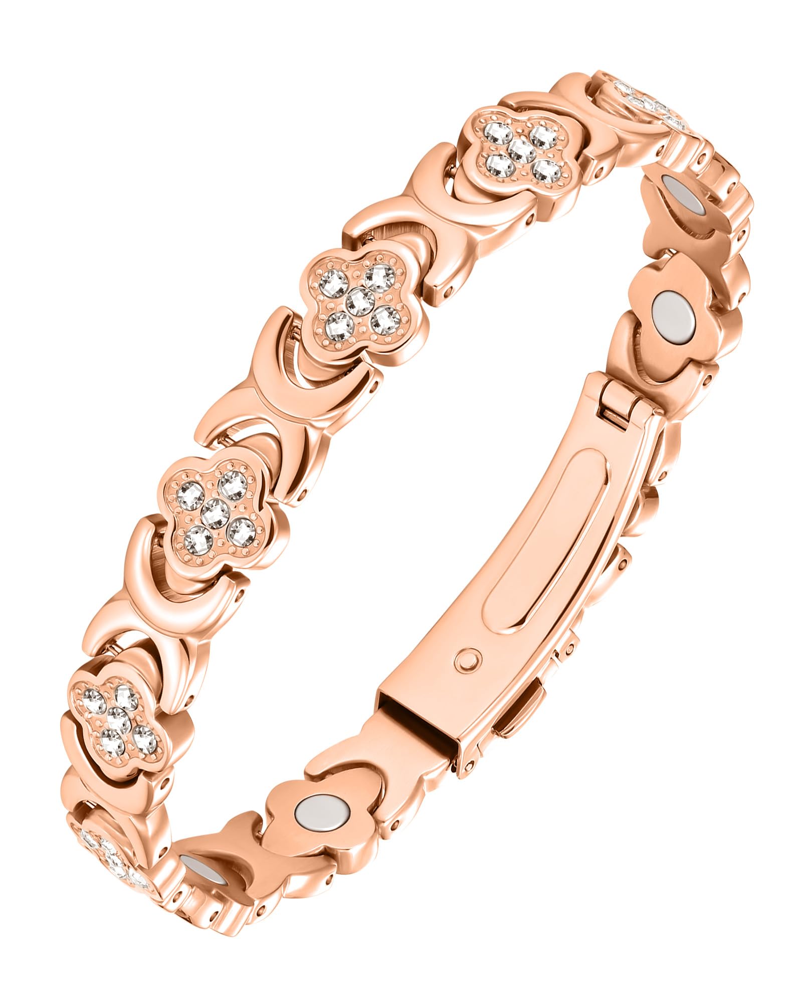 Jecanori Copper Bracelets for Women Pure Copper Magnetic Bracelet with 3500 Gauss Effective Magnets