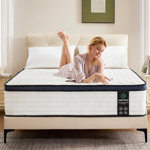 Queen Hybrid Mattress Medium Firm Comfort and Support
