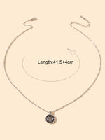 Ladies Jewellery Silver Chain Bear Round Pendant Necklace Dainty Gifts