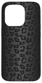 iPhone 15 Pro Black Leopard Case