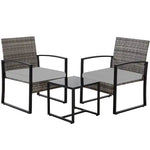 3 Piece Outdoor PE Rattan Furniture Set