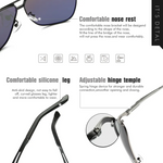 Mens Polarized Pilot Sunglasses Outdoor Driving UV400 Sun Glasses