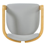 Set of 2 Outdoor Acacia Wood Dining Chairs with Cushions, Modern Solid
