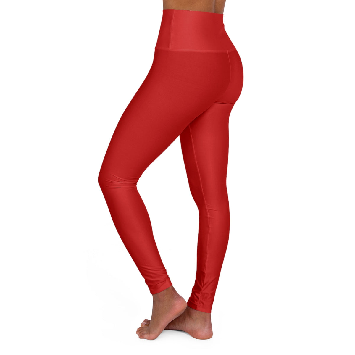 Womens High-waist Fitness Legging Yoga Pants - Red