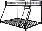 Heavy Duty Twin Over Full Metal Floor Bunk Bed With Ladder