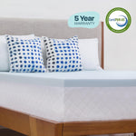 Cooling Gel Memory Foam Mattress Topper Queen Size