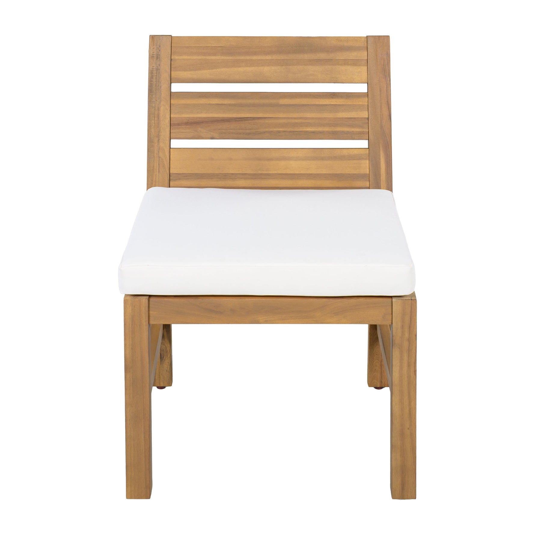 Farmhouse 5-Piece Outdoor Patio Dining Set with Adjustable Legs,Acacia