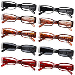 Gr8Sight 10 Pack Ladies Reading Glasses Includes Sunshine Readers for Women +4.00