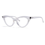 Eyekepper Small Reading Glasses for Women Cat-eye Style Ladies Readers - Transparent +2.00