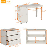 Twin Loft Bed With Rolling Desk And Storage For Small Rooms