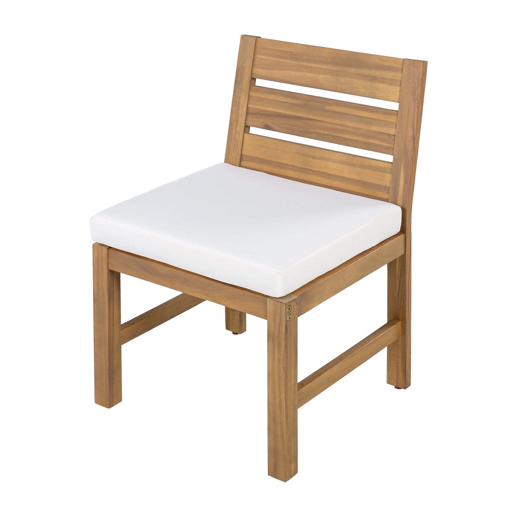Farmhouse 5-Piece Outdoor Patio Dining Set with Adjustable Legs,Acacia