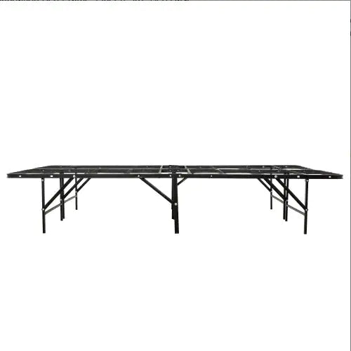 Metal Mattress Foundation Bed Frame, Queen Size Bed Base, Bedroom Furniture, Black