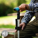 Extendable Walking Stick with LED, Alarm and Grabber Hannde