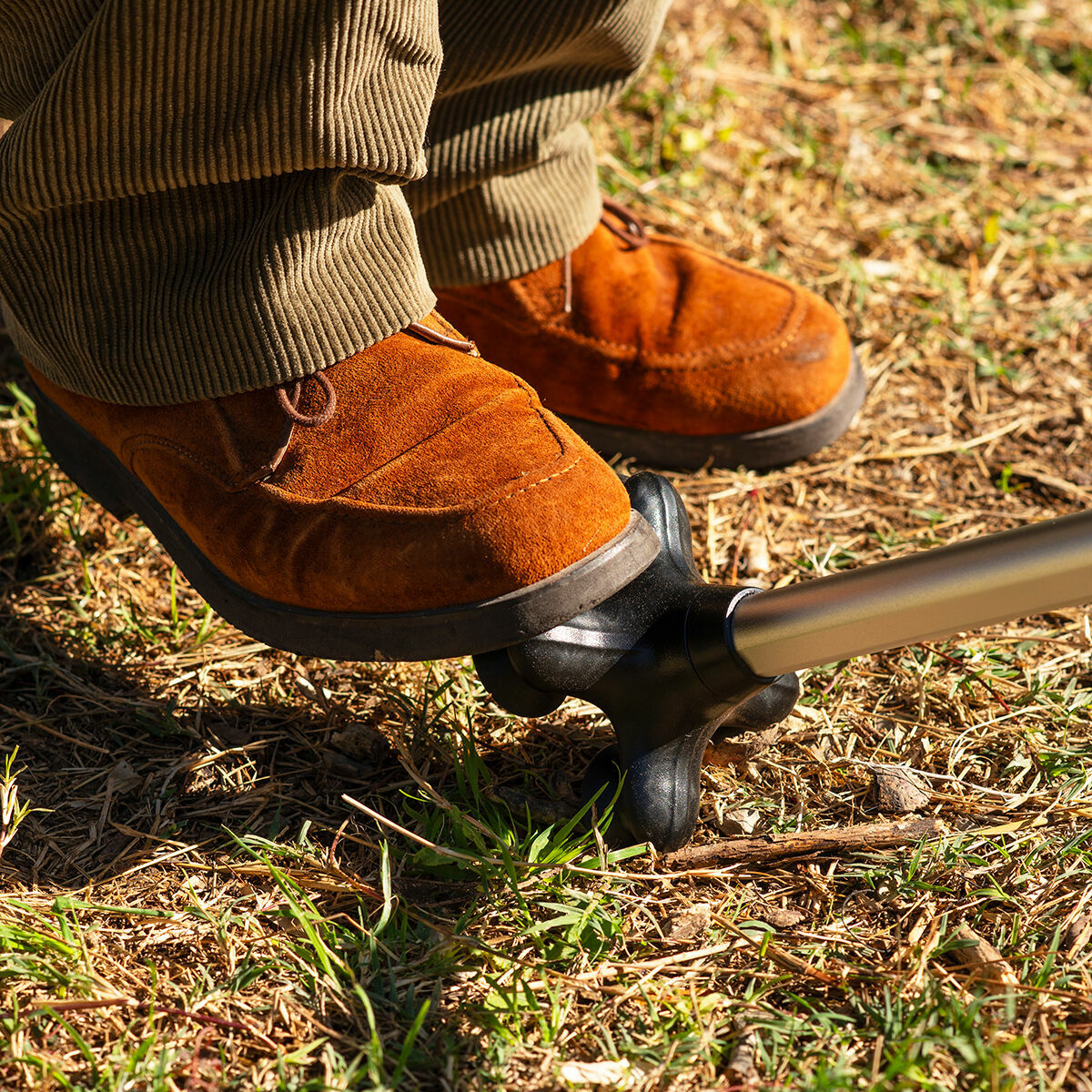Extendable Walking Stick with LED, Alarm and Grabber Hannde