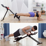 Pack Foldable Abs Machine with Exercise Guide and Men's Sauna Sports