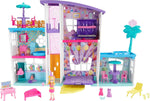 Polly Pocket Playset with 3-inch Doll & Party Accessories Poppin Party Pad Transforming Playhouse Toy