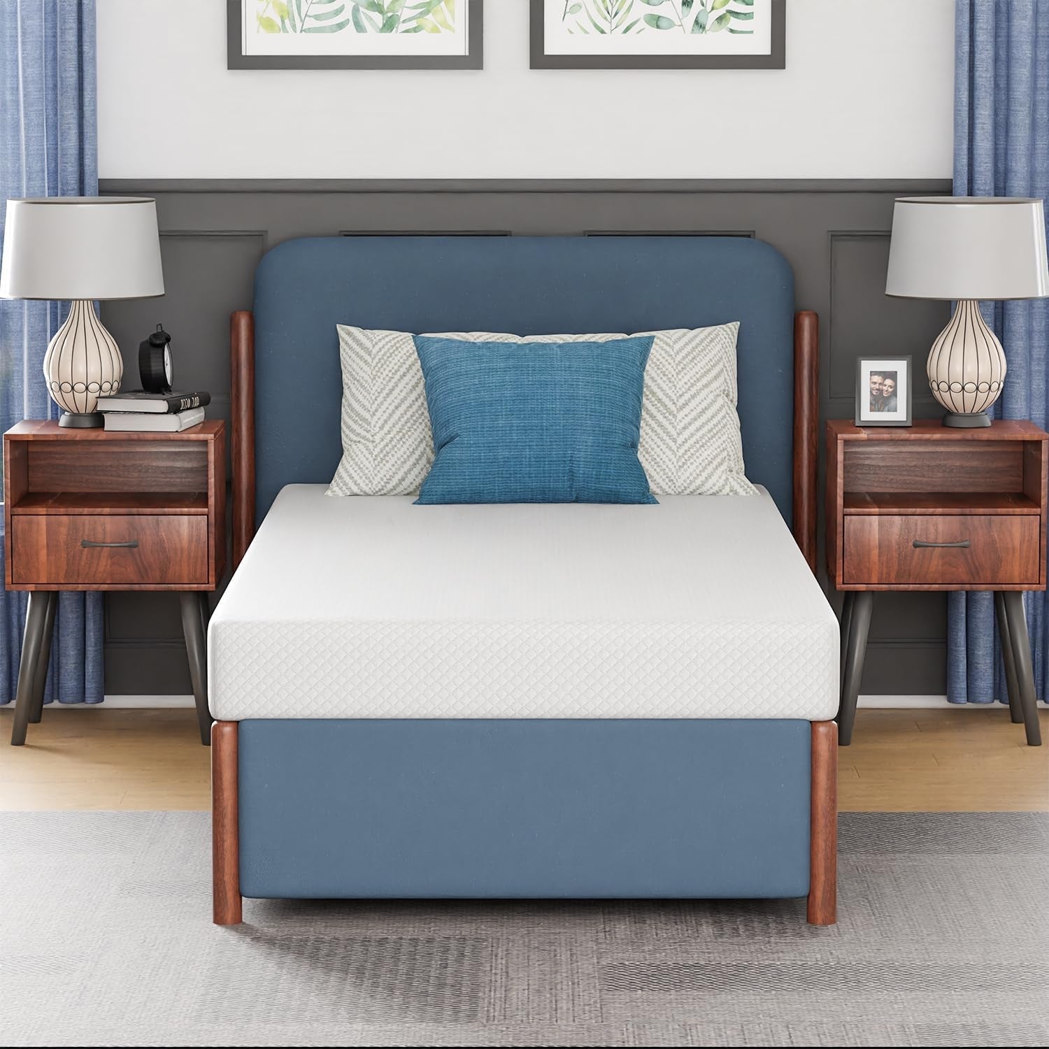 Twin Gel Memory Foam Mattress 6 Inch Cooling Comfort