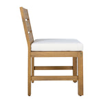 Farmhouse 5-Piece Outdoor Patio Dining Set with Adjustable Legs,Acacia