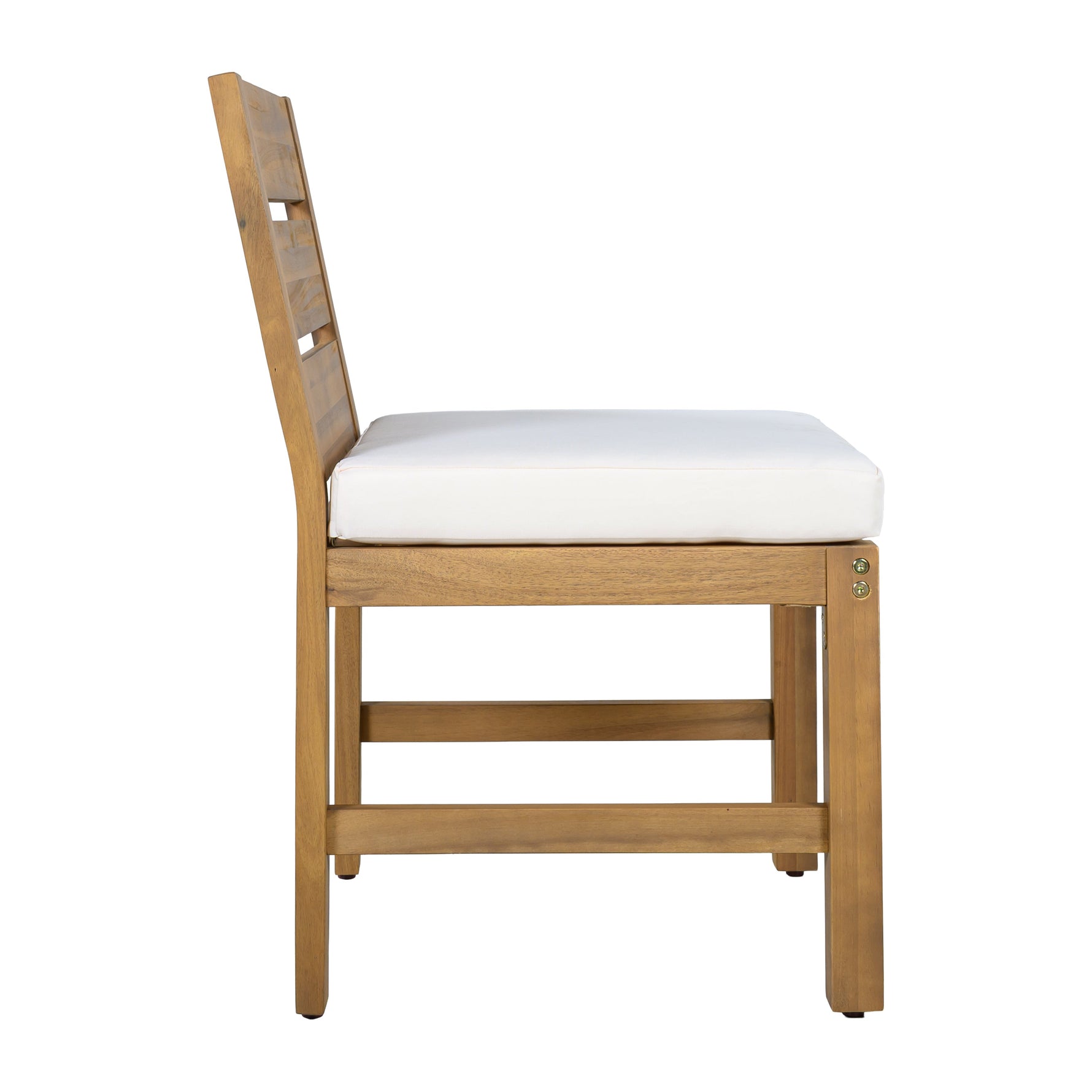 Farmhouse 5-Piece Outdoor Patio Dining Set with Adjustable Legs,Acacia