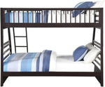 XL Twin Over Queen Bunk Bed With Drawers Espresso Finish