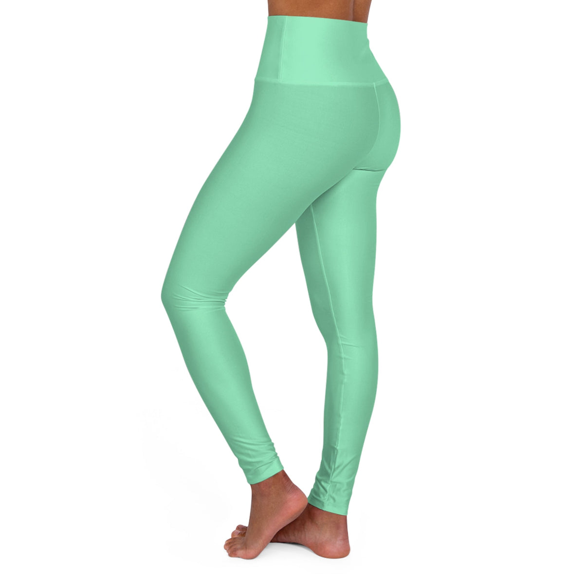 Womens High-waist Fitness Legging Yoga Pants - Seafoam Green