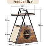 Cat House,end Table.Wood Cat Condo Black Vintage Pet Furniture