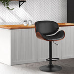 Artiss Bar Stools Kitchen Leather Barstools Swivel Gas Lift Vintage