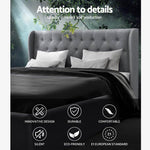 Artiss Bed Frame King Size Gas Lift Grey ISSA