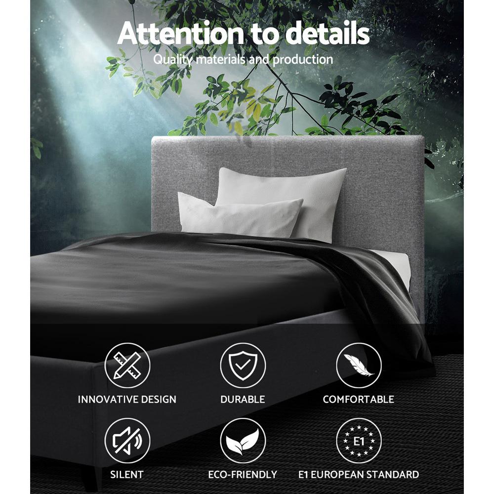 Artiss Bed Frame King Single Size Grey NEO