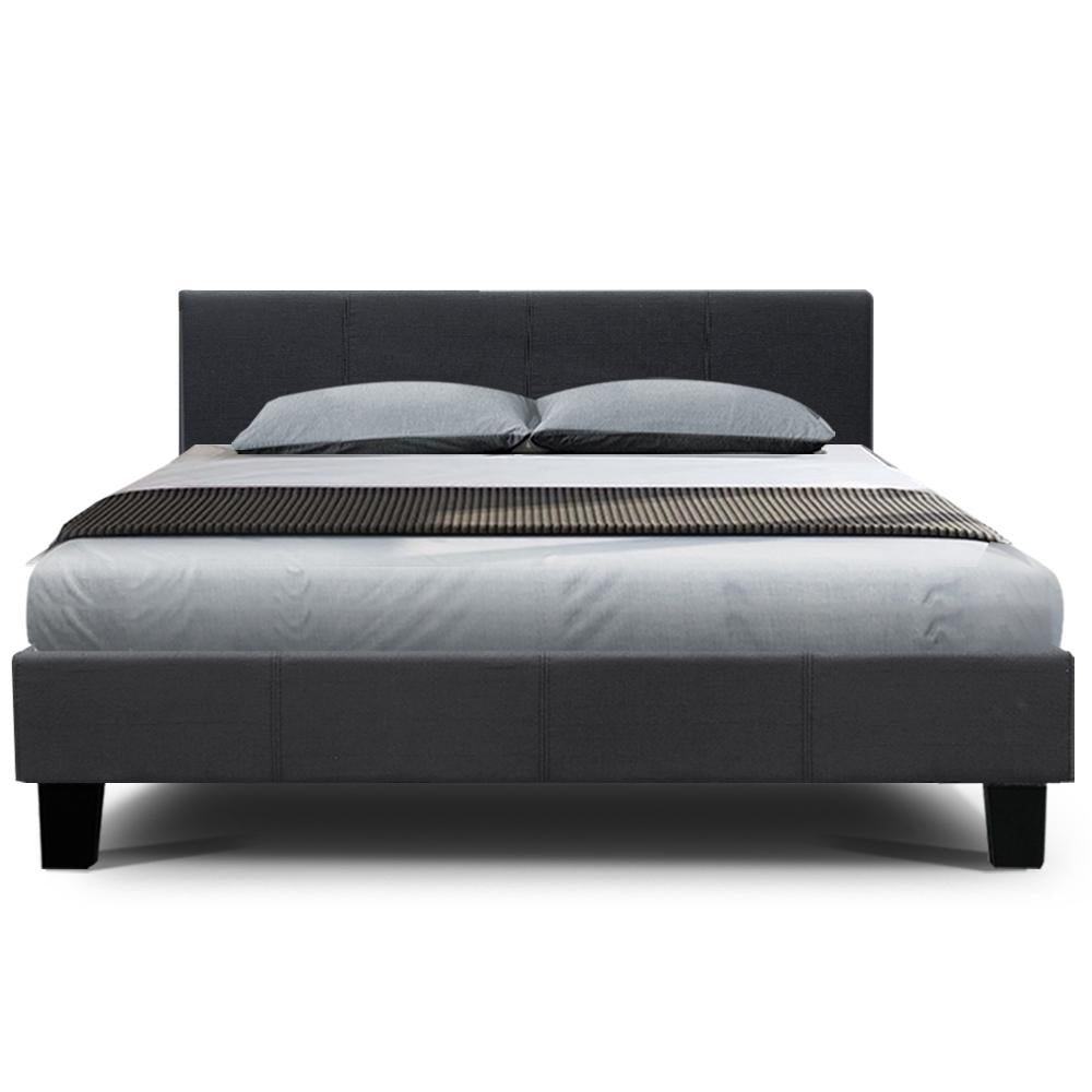 Artiss Bed Frame Queen Size Charcoal NEO