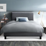 Artiss Bed Frame Single Size Grey NEO