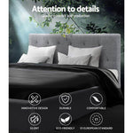 Artiss Bed Frame Double Size Grey VANKE