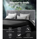Artiss Bed Frame Queen Size Grey VANKE
