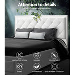 Artiss Bed Frame Double Size Gas Lift White TIYO