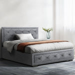 Artiss Bed Frame King Single Size Gas Lift Base With Storage Mattress