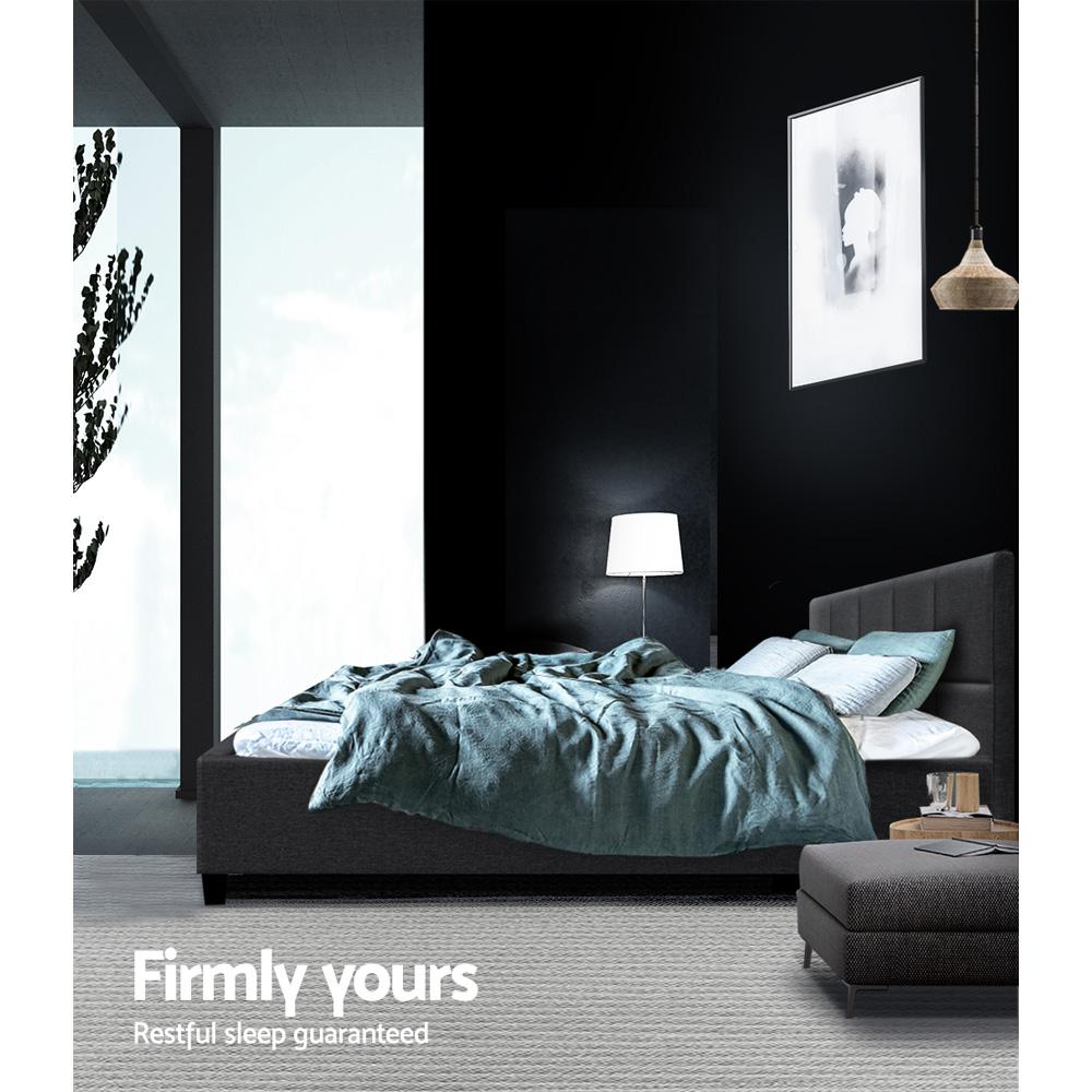 Artiss Bed Frame Queen Size Charcoal TINO